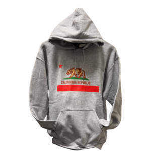California Bear Flag Adult Hoodie