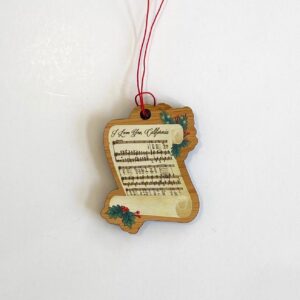 I Love You California Ornament