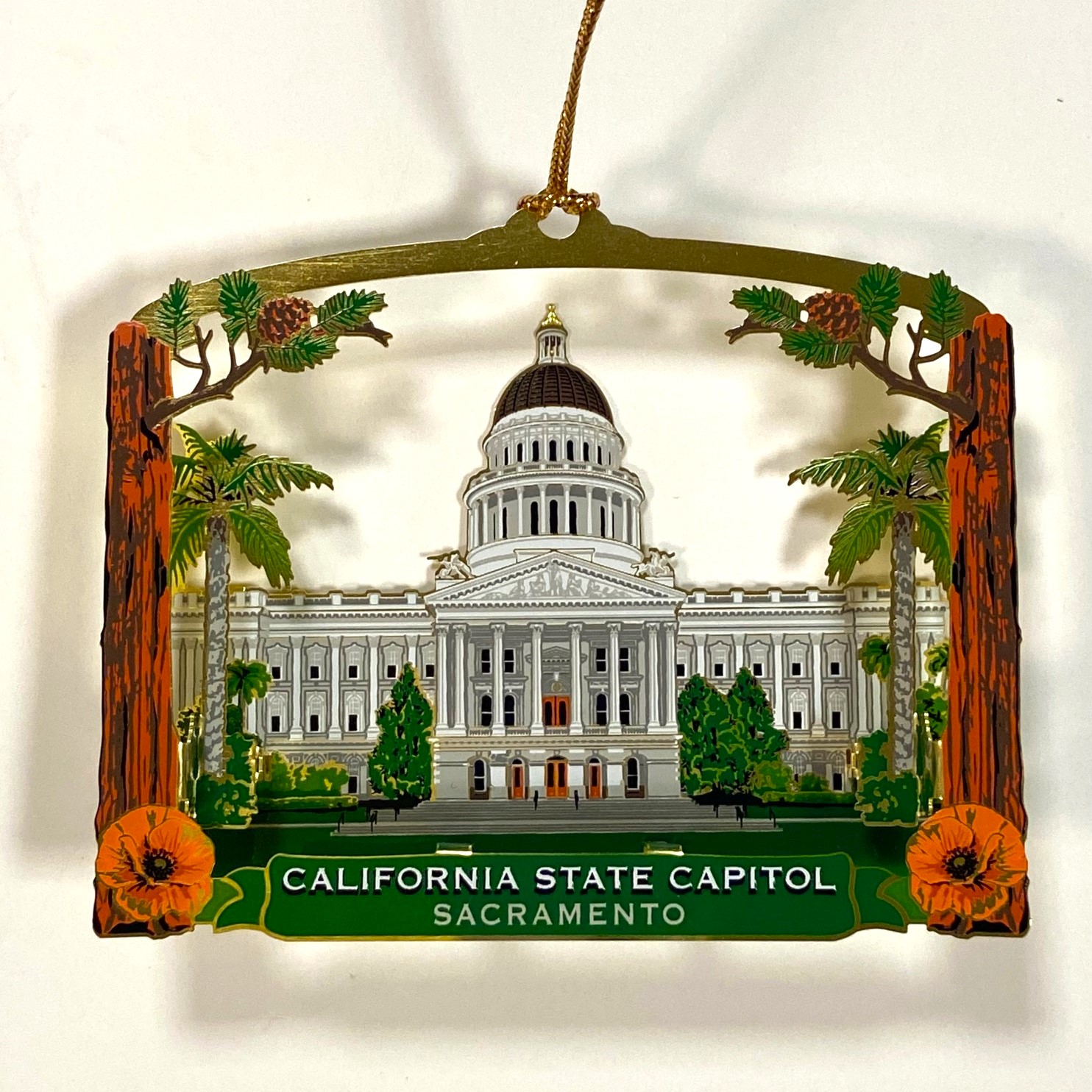 Capitol with Redwoods Ornament