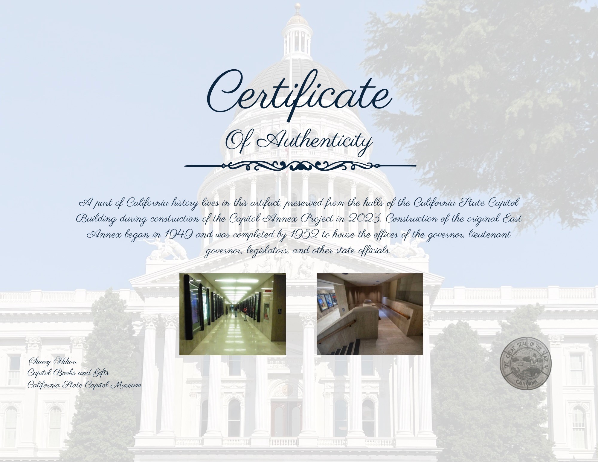 Large Historical Marble Artifact with Assembly Seal - Image 2